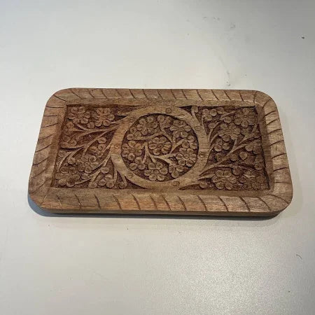 Hand Carved Mango Wood Tray