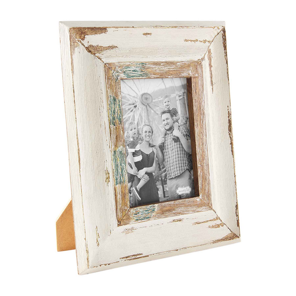 5x7 Cream Weathered Frame