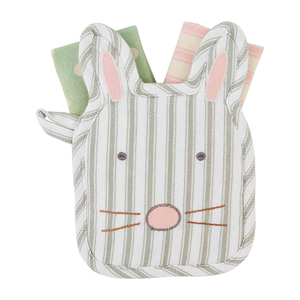 Bunny Face Pot Holder Towel Set