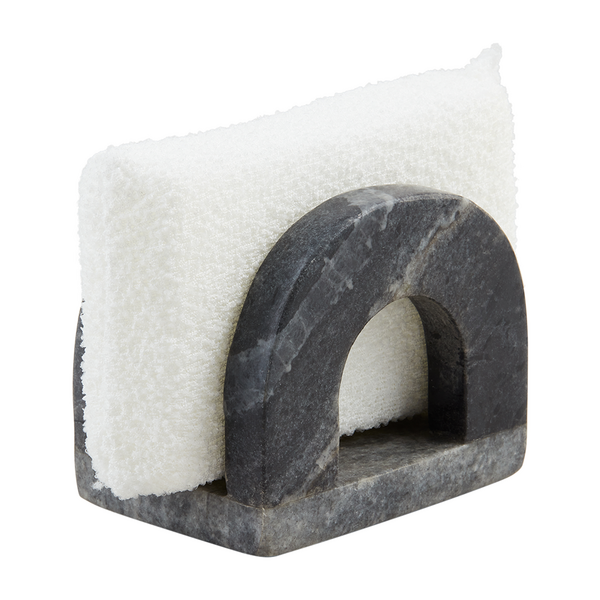 Black Marble Sponge Holder