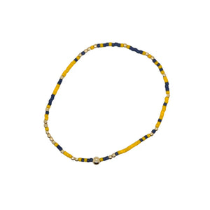 Gameday Hope Unwritten Bracelet - Golden Yellow-Matte Navy